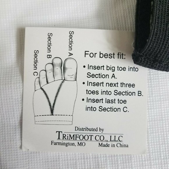 Foot Mittens Dance Class Toe Socks shoe Zebra Print Small - Picture 6 of 7